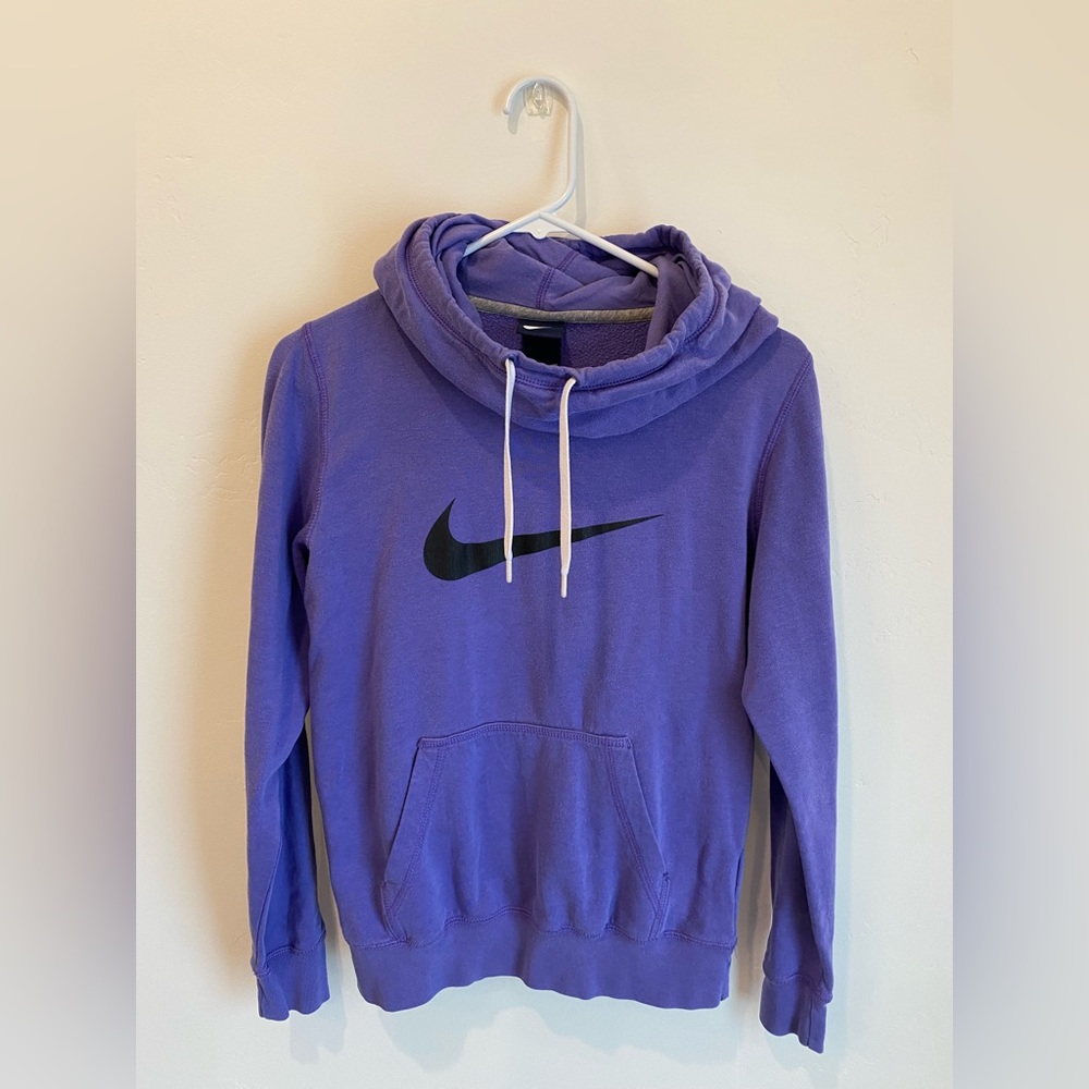 Purple Nike Cowl Neck Sweatshirt